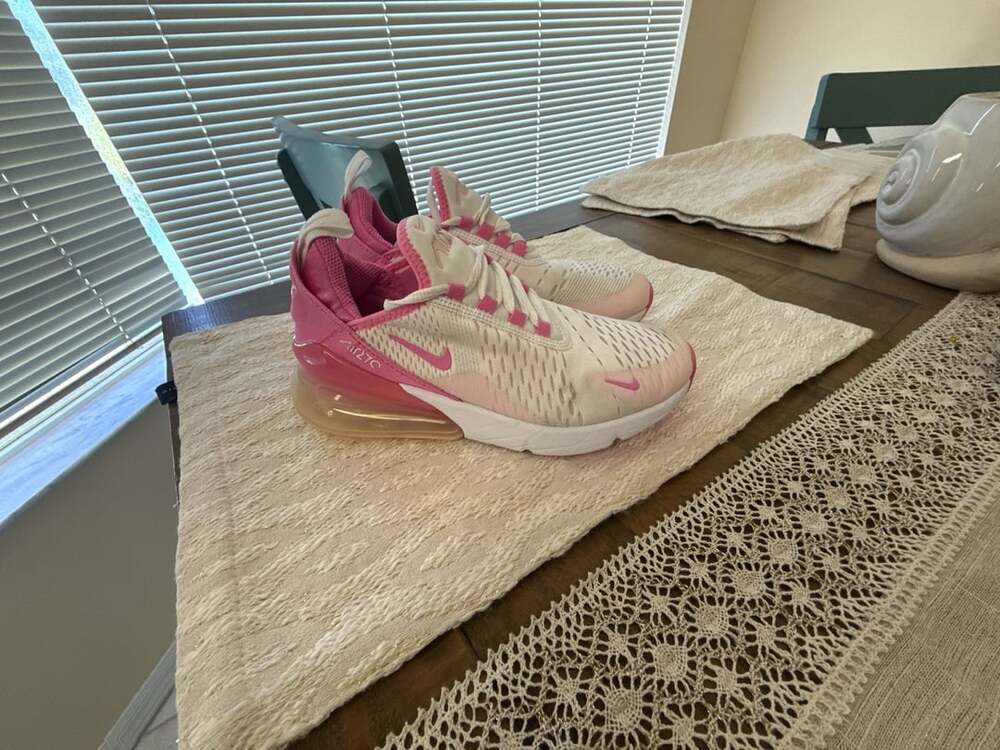 Nike Air Max 270 GS White Pink Foam FZ4116-100 Big Kids' Shoes